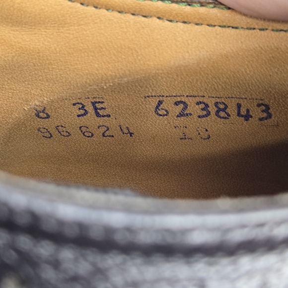 Florsheim 623843 Royal Imperial Mens 8 Black V Cleat Kenmoore Wingtip Dress Shoe - Picture 10 of 13